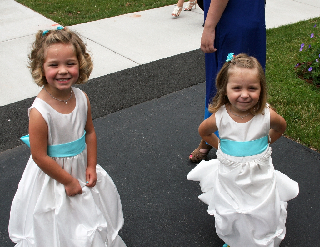 Two Young Bridesmaids